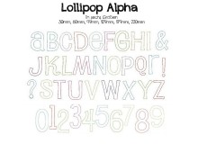 Stickserie - Lollipop Alpha Schriftart